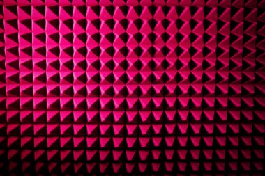 Kayıt stüdyosu ses sönümleme akustik köpük, arka plan. Nois