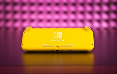 Moskova, Rusya - 08 Ekim 2019: Nintendo Switch Lite, Ninte