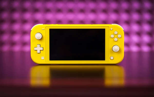 MOSCOW, RUSSIA - October 08, 2019: Nintendo Switch Lite is Ninte — Stock Photo, Image