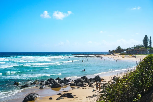 Costa Oro Queensland Australia Enero 2019 Amplia Vista Panorámica Playa — Foto de Stock