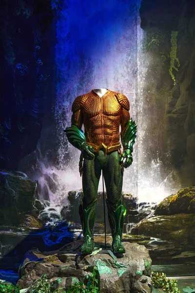 Gold Coast Queensland Austrália Janeiro 2019 Exposição Filmes Aquaman Parque — Fotografia de Stock