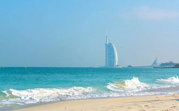 Prachtig Turkoois Landschap Van Sufouh Beach Een Van Dubai Verborgen — Stockfoto