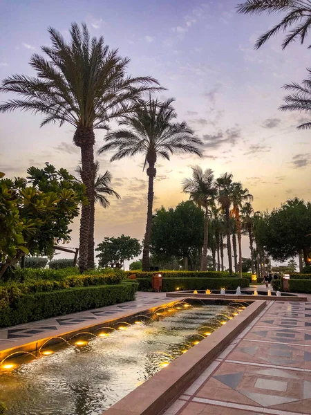 Dubai Uae July 2020 Beautiful Exterior Ritz Carlton Luxury Resort — Stock Photo, Image