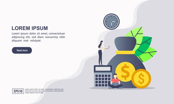 Finansal evraklarla çalışıyorum. Muhasebe konsepti. Organizasyon süreci, analitik, araştırma, planlama, rapor, piyasa analizi. Düz biçim vektörü
