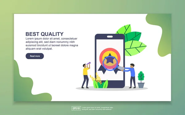 Landing page template of best quality. Modern flat design concept of web page design for website and mobile website. Easy to edit and customize.