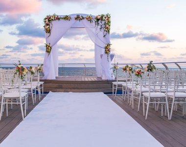 Yahudi Hupa, düğün putdoor güzel fotoğraf .