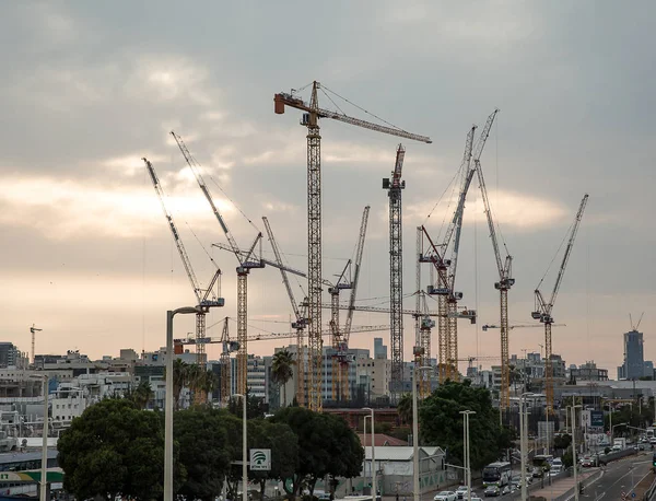 Petah Tikva Israël Octobre 2018 Chantier Construction Immeuble Grande Hauteur — Photo