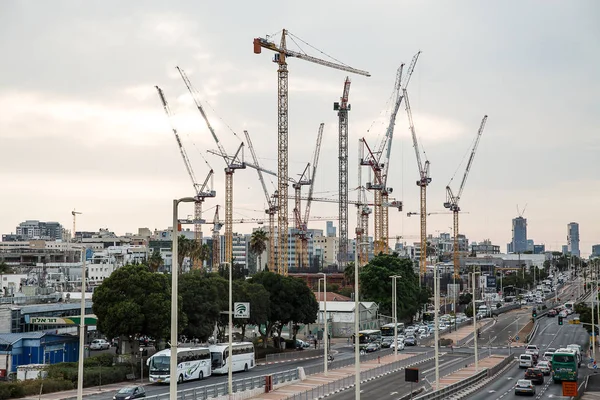 Petah Tikva Israël Octobre 2018 Chantier Construction Immeuble Grande Hauteur — Photo