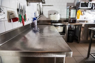 Profesyonel mutfak, görünümü sayacı, paslanmaz çelik .