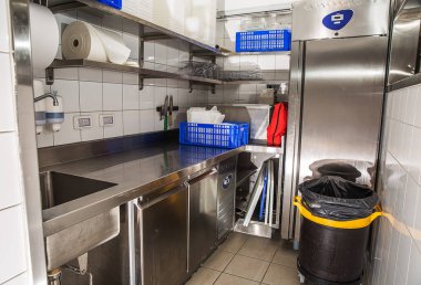 Profesyonel mutfak, görünümü sayacı, paslanmaz çelik .