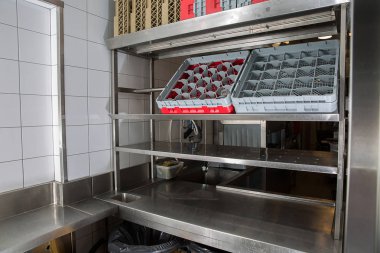Profesyonel mutfak, görünümü sayacı, paslanmaz çelik .
