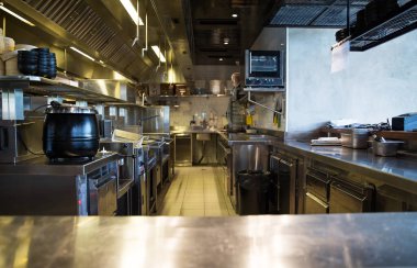 Profesyonel mutfak, görünümü sayacı, paslanmaz çelik .