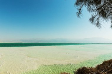 Ölü Deniz'in güzel sahil .