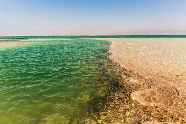 Bela Costa Foto Mar Morto Israel — Fotografia de Stock