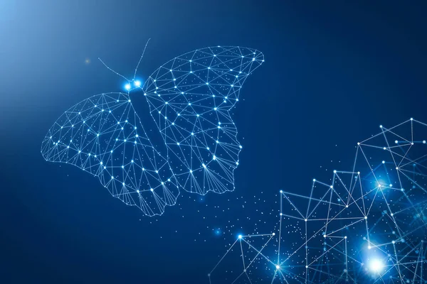 Soyut bağlantı hattı. İnternet ve iletişim teknolojisi kavramı .