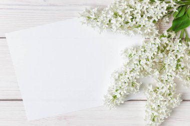 Tasarım ve dekor için ahşap arka planda leylak