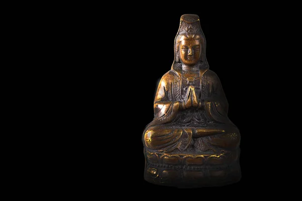 Estátua de Buda no fundo. O conceito de desenvolvimento espiritual . — Fotografia de Stock
