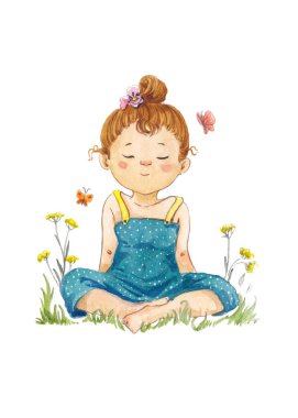 dedesi ve dizüstü bilgisayar ile küçük kız