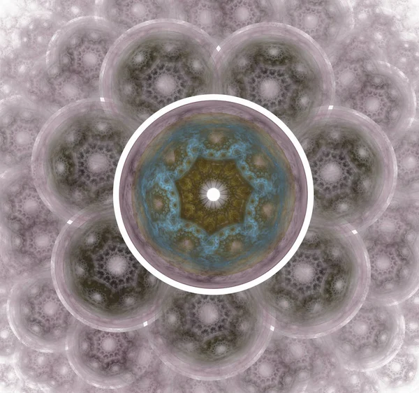 Атомне Ядро Абстрактне Представлення Серія Елементарних Частинок Взаємодія Абстрактних Фрактальних — стокове фото