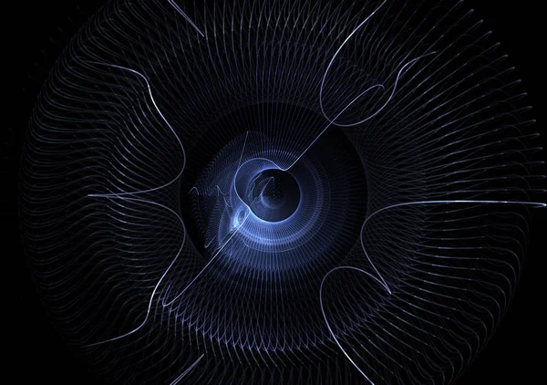 Абстрактный Компьютер Создал Современный Фрактальный Дизайн Тёмном Фоне Абстрактная Фрактальная — стоковое фото