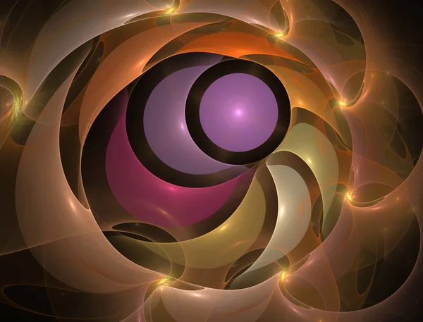 Elementary Particles series. Interplay of abstract fractal forms on the subject of nuclear physics. The collision of elementary particles. Interaction of physical particles. Quantum Vacuum Fluctuations. Higgs boson fractal, computer generated abstrac