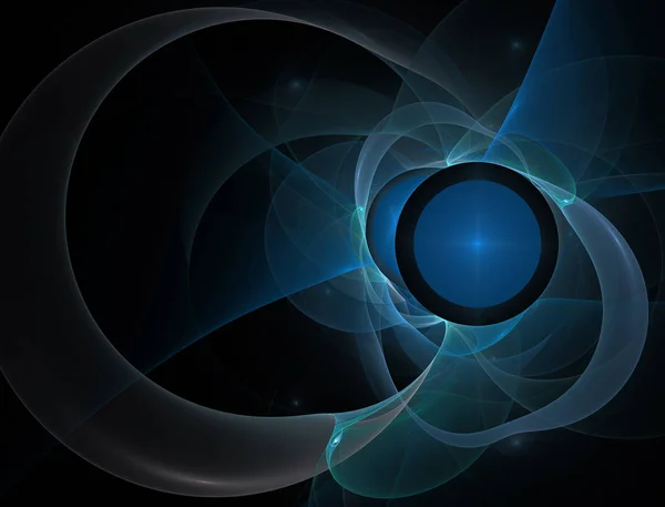 Elementary Particles series. Interplay of abstract fractal forms on the subject of nuclear physics. The collision of elementary particles. Interaction of physical particles. Quantum Vacuum Fluctuations. Higgs boson fractal, computer generated abstrac