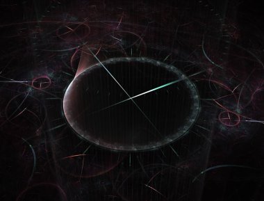 Zaman makinesi. Eternity.3d gerçeküstü illüstrasyon mekanizması. Fraktal zaman serisi. Mecazi ilişki zaman, bilim ve modern teknoloji ile saat ve Fraktal öğeleri bileşimi. Fractal sanat, bir saat, bir saat mac soyutlama