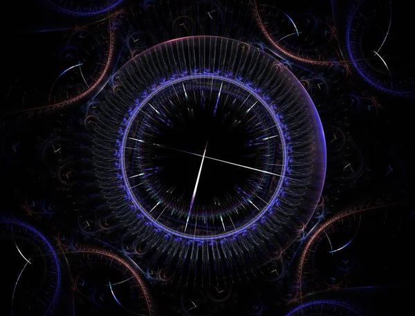 Máquina Del Tiempo Mecanismo Eternidad Ilustración Surrealista Serie Temporal Fractal — Foto de Stock