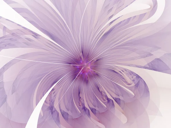 Violet gentle and soft fractal flowers computer generated image for logo, design concepts, web, prints, posters. Flower background