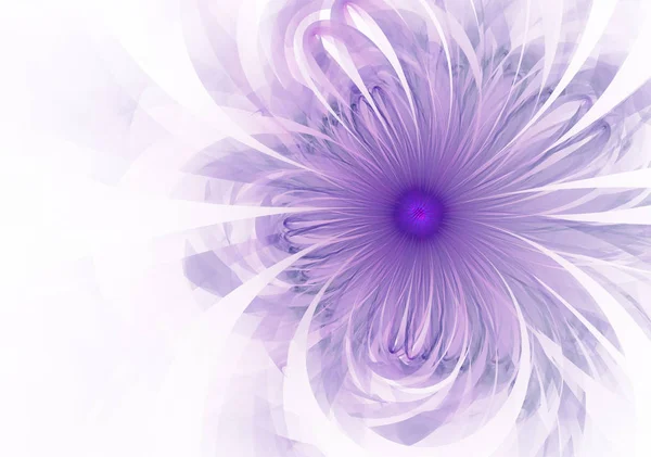 Delikatne Miękkie Fraktal Kwiaty Wygenerowane Komputerowo Obraz Logo Koncepcji Projektowych — Zdjęcie stockowe