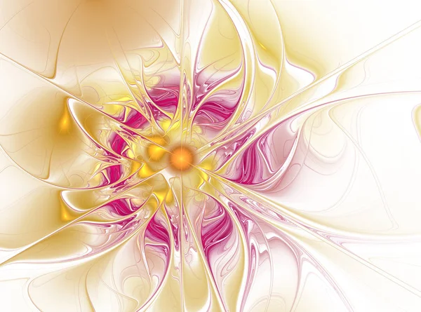 Beautiful fractal floral art. Computer generated graphics. Abstract floral fractal background for art projects