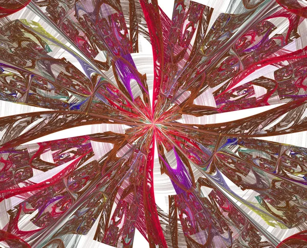 Menekşe Tonları Kaleidoscopical Bileşiminde Soyut Kaleydoskop Arka Plan Güzel Çiçek — Stok fotoğraf