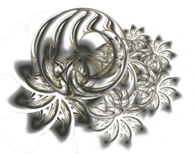 Noel dekorasyon arka plan gri renkte. Güzel kış desen kar taneleri ve swirls ile. Kış sezonu penceresinde ayaz izi. Kış tatil kavramı