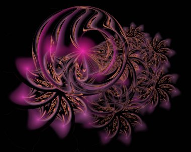 Noel dekorasyon parlayan içinde arka plan mor renk soyut. Güzel kış desen kar taneleri ve swirls ile. Kış sezonu penceresinde ayaz izi. Kış tatil kavramı