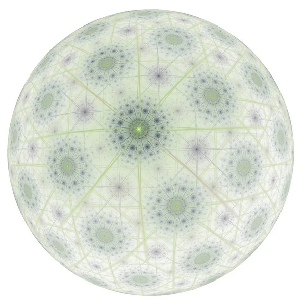 Projeto Fundo Elementos Fractais Esféricos Circulares Sobre Tema Abstração Design — Fotografia de Stock