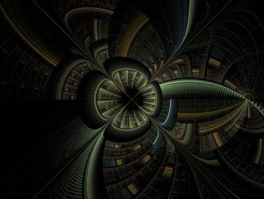 Yaratıcı arka plan. Muhteşem bir site ya da form için arka plan. Fantastik şekiller ve çizgiler oluşur. Tam renkli resimde tasarımınız için. Soyut Fraktal clockwork, dijital sanat