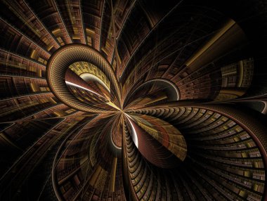 Yaratıcı arka plan. Muhteşem bir site ya da form için arka plan. Fantastik şekiller ve çizgiler oluşur. Tam renkli resimde tasarımınız için. Soyut Fraktal clockwork, yaratıcı grafik tasarım için dijital sanat.