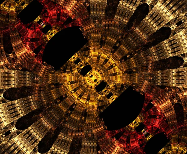 Glowing Stargate Space Computer Generated Abstract Background Inglês Renda Galáctica — Fotografia de Stock