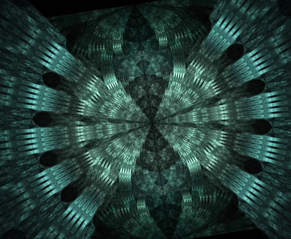 컴퓨터 배경에서에서 빛나는 게이트 은하계 레이스 프랙탈 — 스톡 사진