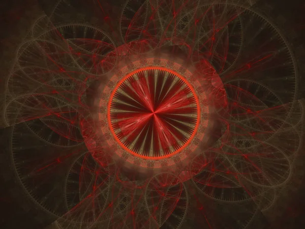Kozmik geometri. Uzayda ışık olayları. Flash ve durgun havadaki yıldırım. Fraktal mandala illüstrasyon soyut. Diğer galaksiler temel işlemler.