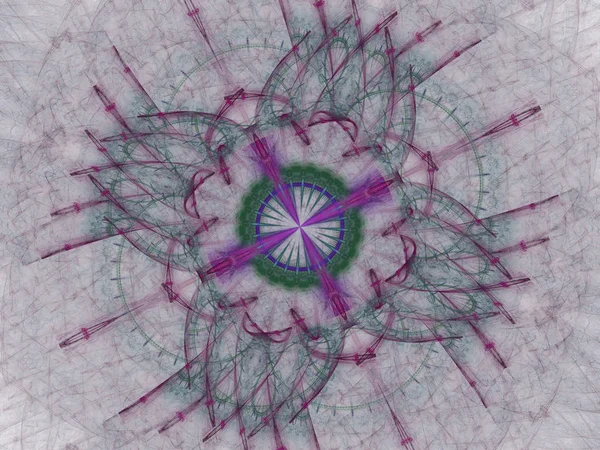 Kaleidoszkóp Egyedi Design Absztrakt Fraktál Mandala Illusztráció Kaleidoscopically Mintával Absztrakt — Stock Fotó