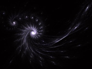 Parlak sarmal dijital sanat. Soyut bir bilgisayar modern spiral fraktal öğesi oluşturulur. Yaratıcı sanat tasarlamak için şablon. Soyut form ve renk.