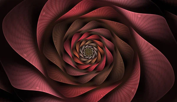 Abstract fractal with grids and spirals, spiral flower usable for desktop wallpaper or for creative cover design. Polygonal wire frame infinity spiral model. Computer-generated image technology style design reminiscent of a futuristic flower