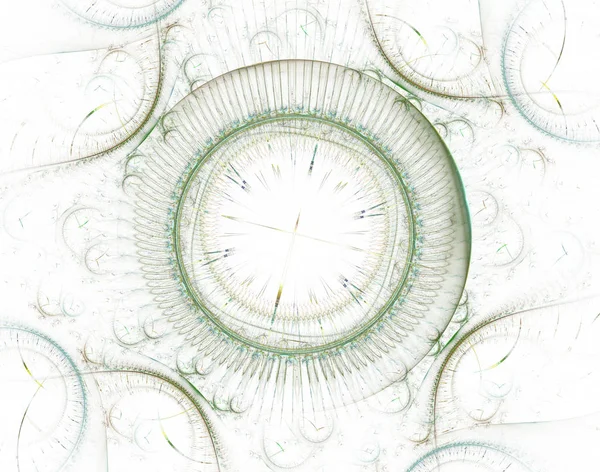 Futuristic modern clock watch abstract fractal surreal. Unusual abstract texture pattern fractal background. Modern stylish fractal effect watch. Christmas clock. Multi-colored clockwork