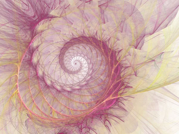 Spiral digital art. An abstract computer generated modern spiral fractal element. Pattern for creative art design. Abstract form and colors.