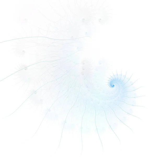 Arte Digital Espiral Azul Una Computadora Abstracta Generó Elemento Fractal — Foto de Stock