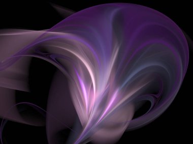 Parlak sofistike zarif arka plan şeritler veya diskler ve halkaları ile. Menekşe karmaşık kavisli tasarım. Yumuşak Soyut Fraktal 3d çizim veya kapak için. Duman bulutu. Bilgisayar tarafından oluşturulan görüntü