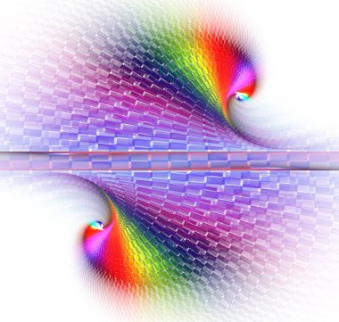 Sarmal dijital sanat. Soyut bir bilgisayar modern spiral fraktal öğesi oluşturulur. Yaratıcı sanat tasarlamak için şablon. Soyut form ve renk.