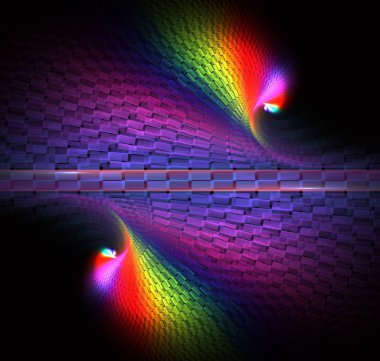 Sarmal dijital sanat. Soyut bir bilgisayar modern spiral fraktal öğesi oluşturulur. Yaratıcı sanat tasarlamak için şablon. Soyut form ve renk.