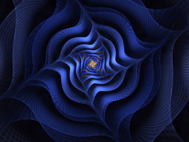 Soyut Fraktal ızgaralar ve spiraller, sarmal çiçek yaratıcı kapak tasarımı veya masaüstü duvar kağıdı için kullanılabilir. Çerçeve Infinity sarmal modeli girdap. Bilgisayar tarafından oluşturulan görüntü teknolojisi tarzı tasarım futuristik bir çiçek anımsatan